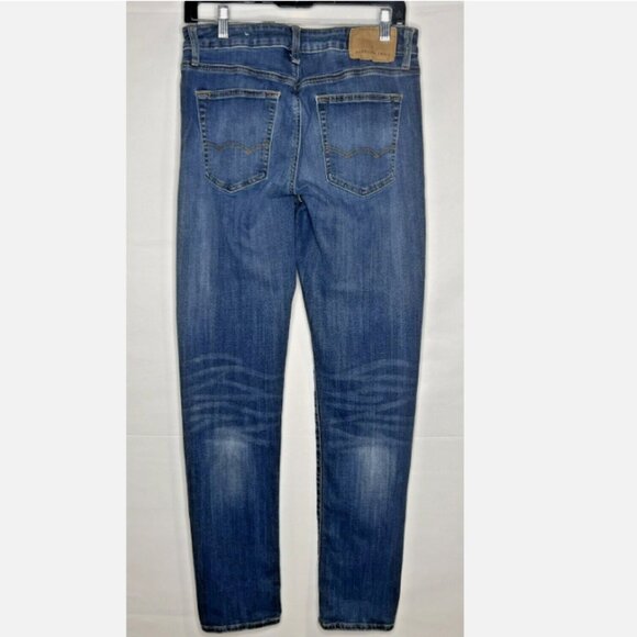 American Eagle Jeans 30x34 Blue Slim Flex Medium Wash Denim - Picture 3 of 11